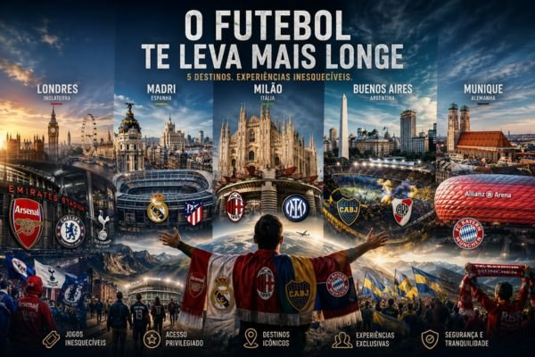 5 destinos, internacionais, para fãs de futebol