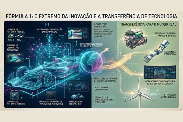 A tecnologia da Fórmula 1: como dados e sensores revolucionam as corridas 1 A tecnologia da Fórmula 1