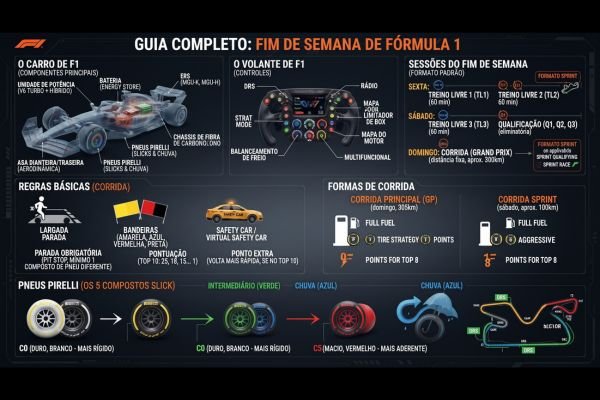 Como funciona um fim de semana de Fórmula 1