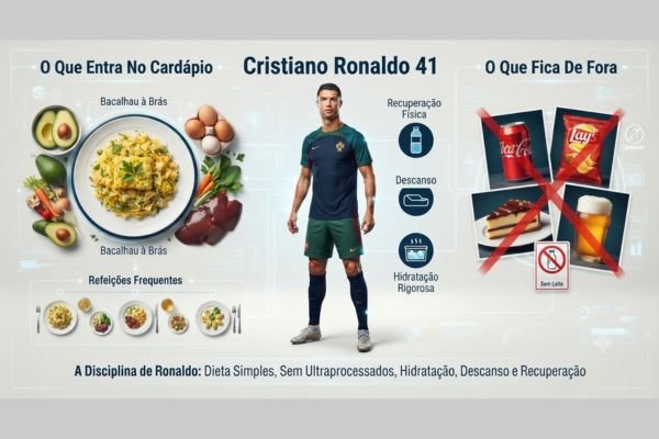 A dieta de Cristiano Ronaldo aos 41 anos: o que o craque come para se manter em forma 1 A dieta de Cristiano Ronaldo aos 41 anos